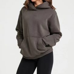 4 Pcs Street Style Cotton Fleece Pullover Womens Oversized Hoodie with Pockets