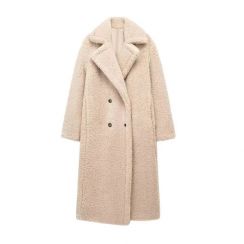 Womens Winter Warm Faux Cashmere Long Coat